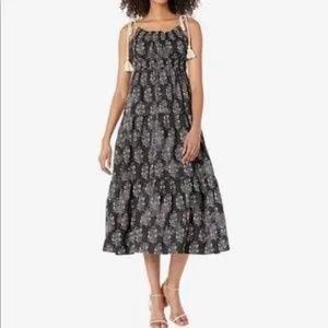 Moon River, Anthropology Shoulder Tie Floral dress